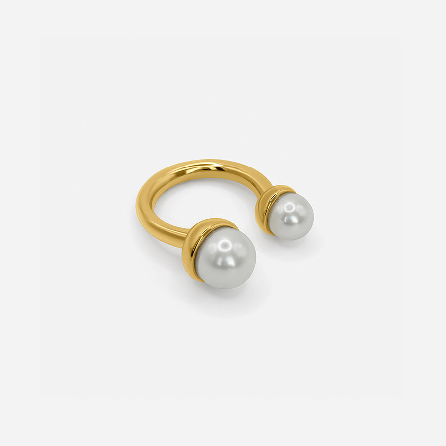 Double Pearl Ring