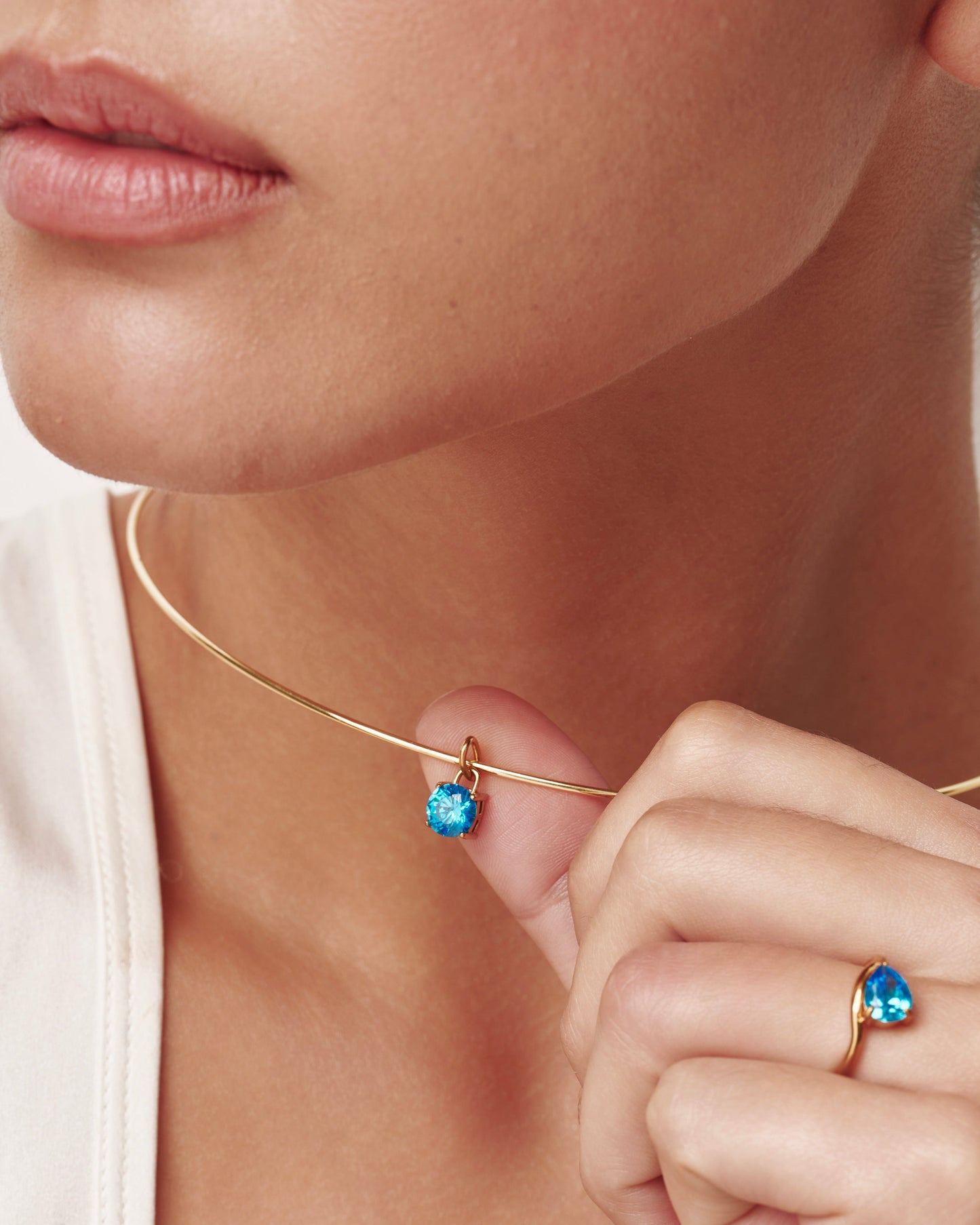 Birthstone Collar Necklace