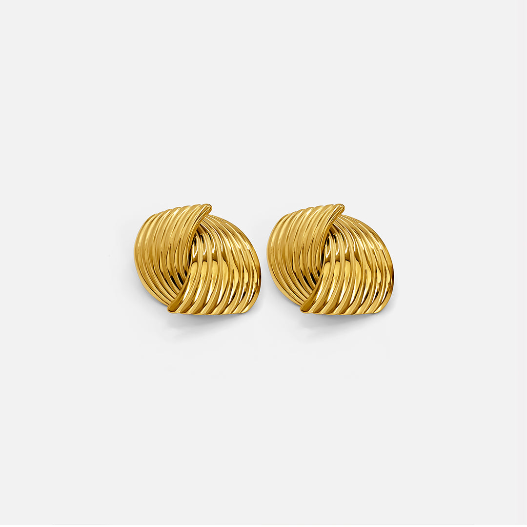 Twist Earrings - Gold