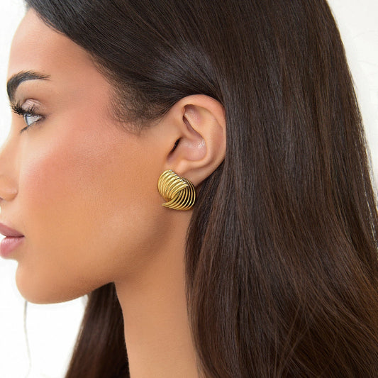Twist Earrings - Gold