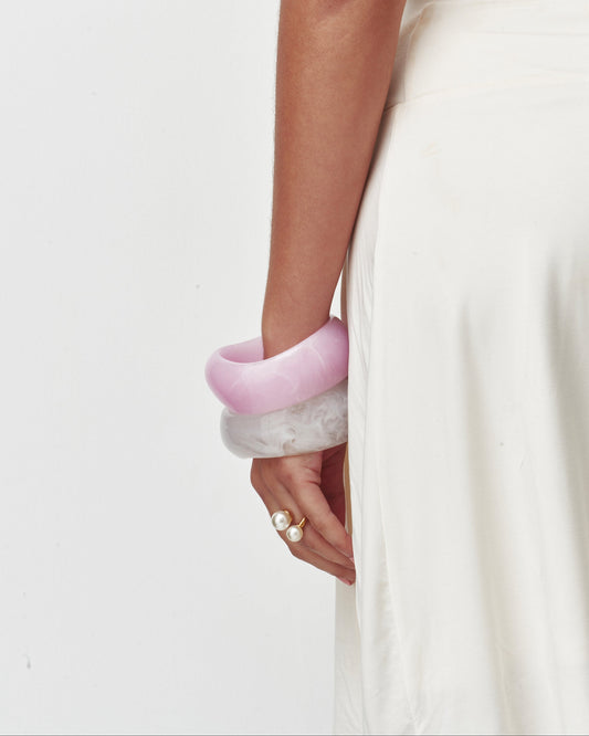 Pink Sculpt Bangle