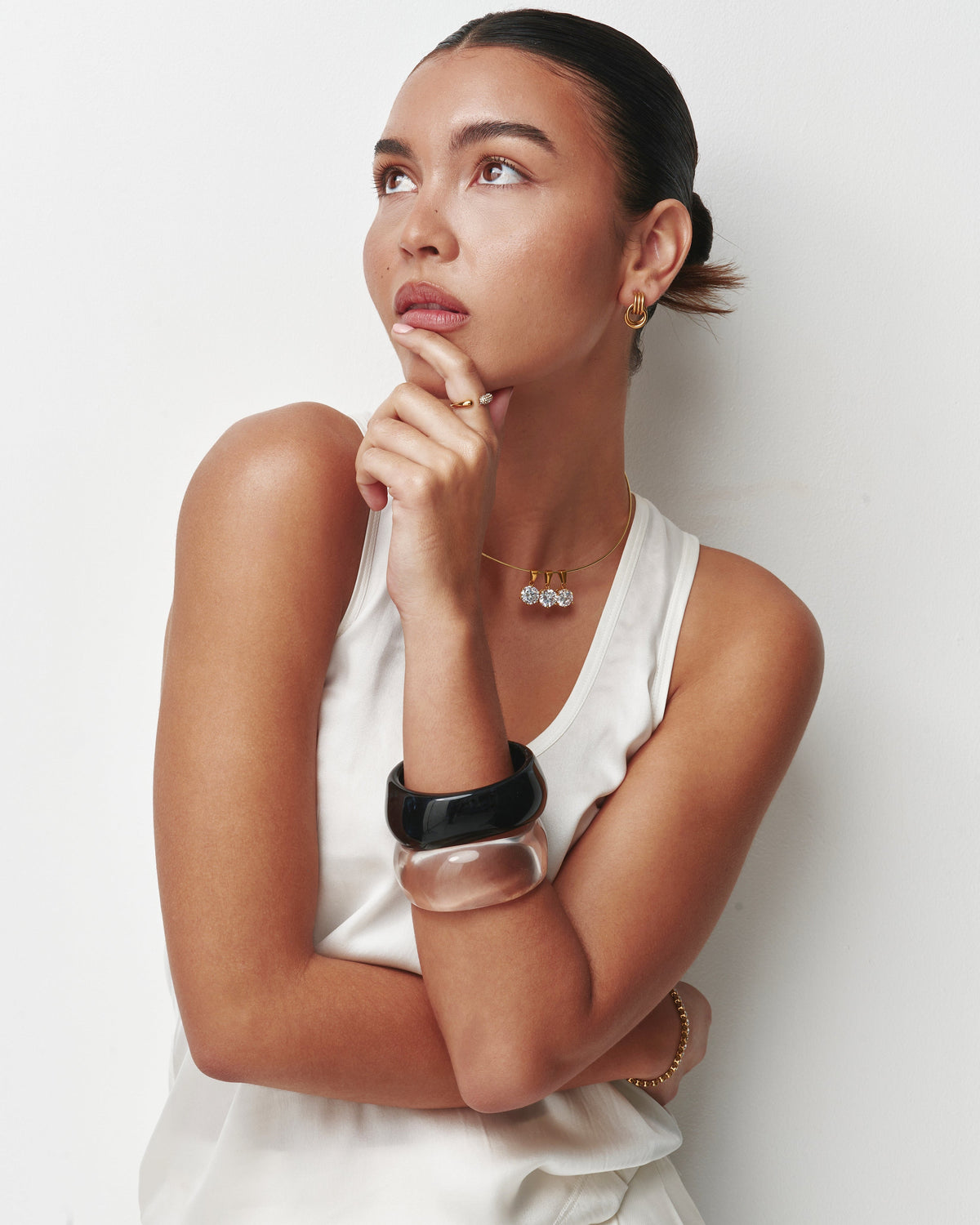 Clear Sculpt Bangle