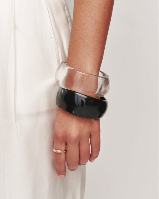 Black Sculpt Bangle