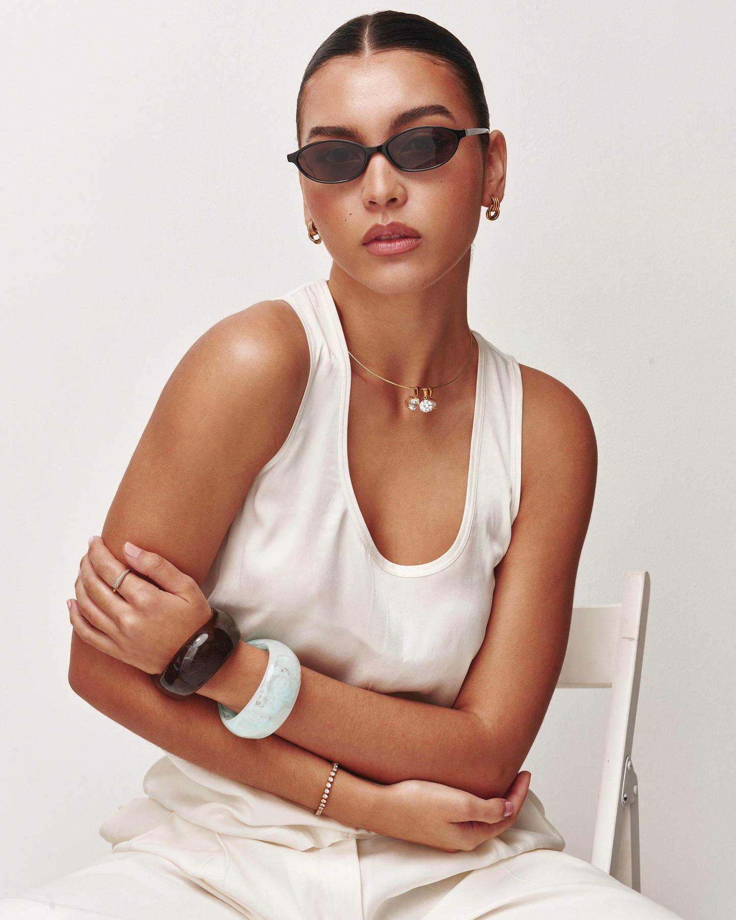 Blue Sculpt Bangle