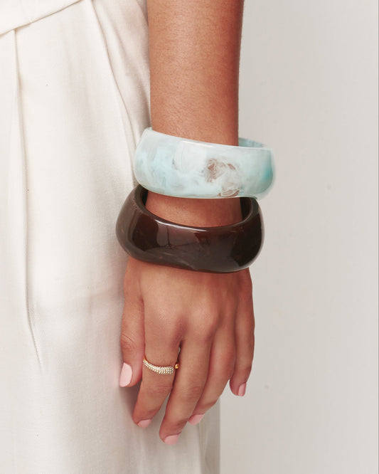 Blue Sculpt Bangle