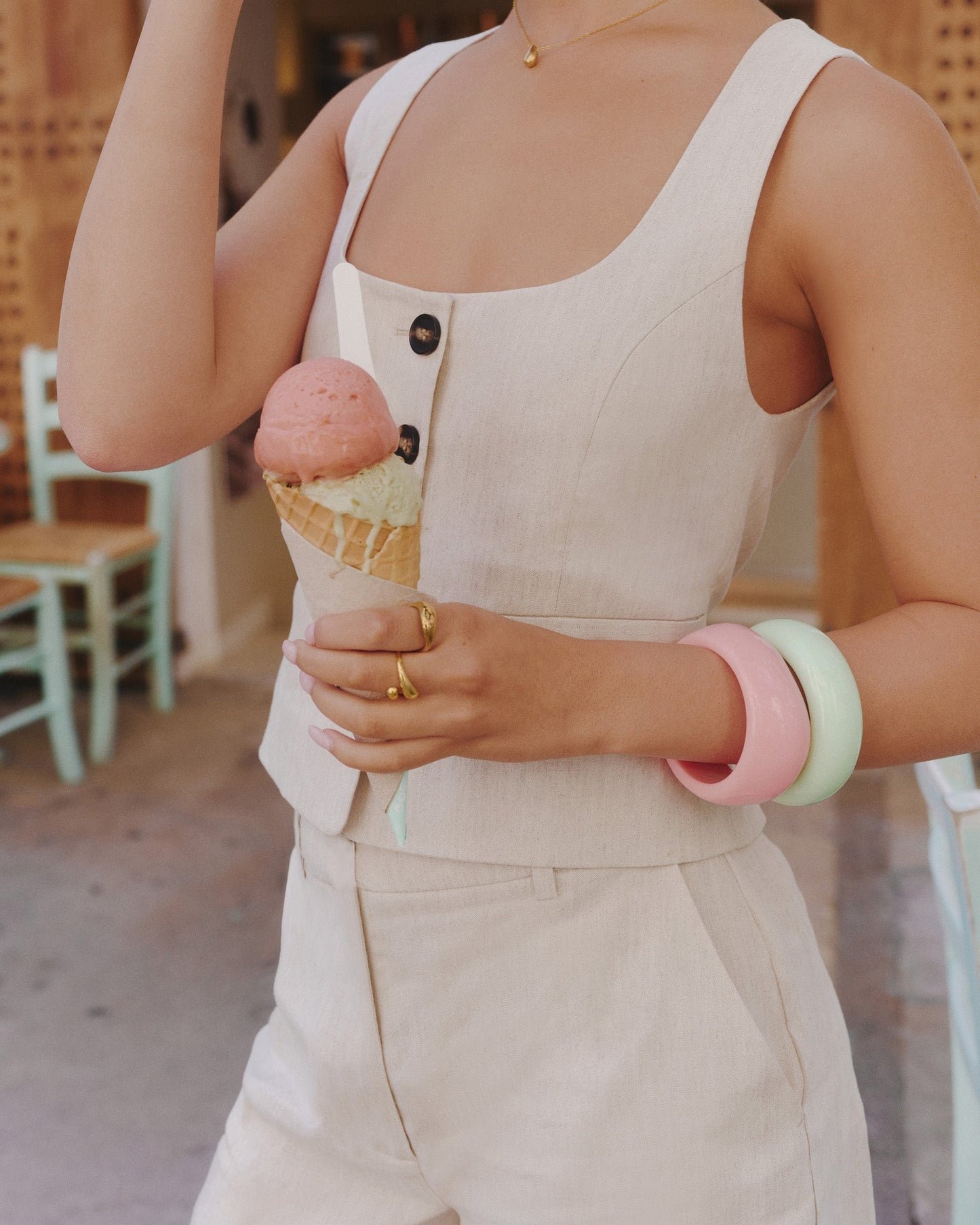 Strawberry Sculpt Bangle