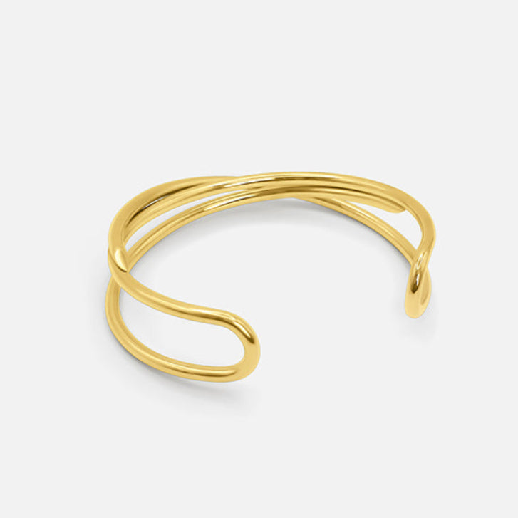 Gold Cuff Bangle