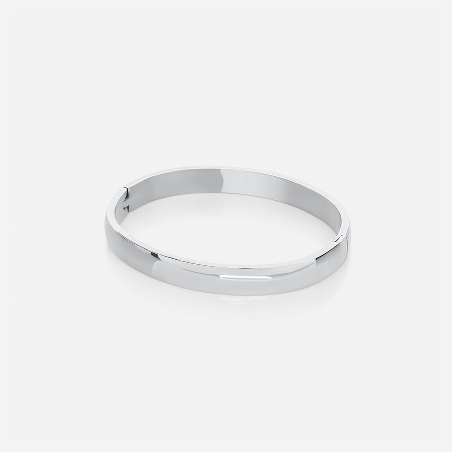 Large Stacking Bangle - Silver