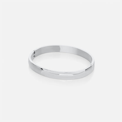 Large Stacking Bangle - Silver