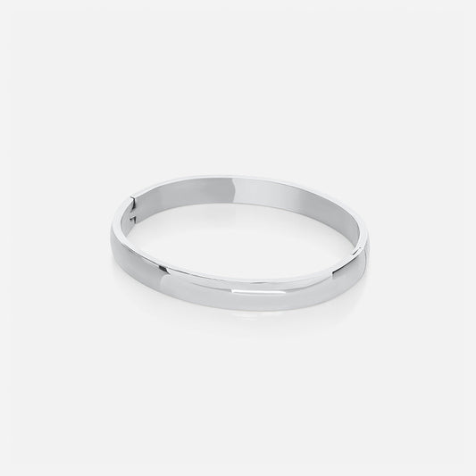 Large Stacking Bangle - Silver