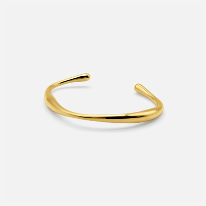 Gold Curved Bracelet