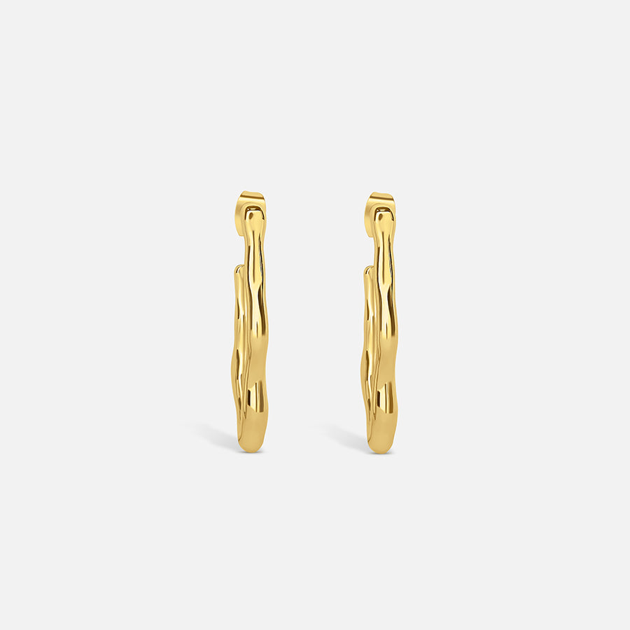 Zephyr Hoop Earrings - Gold