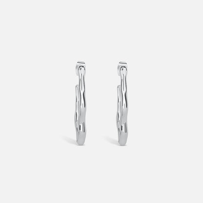 Zephyr Hoop Earrings - Silver