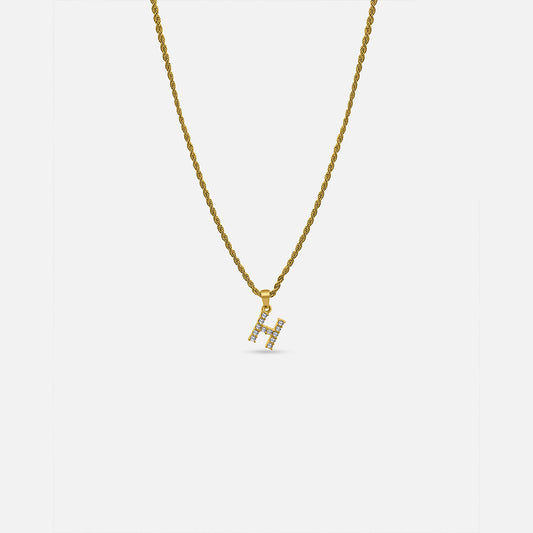 Twisted Initial Necklace