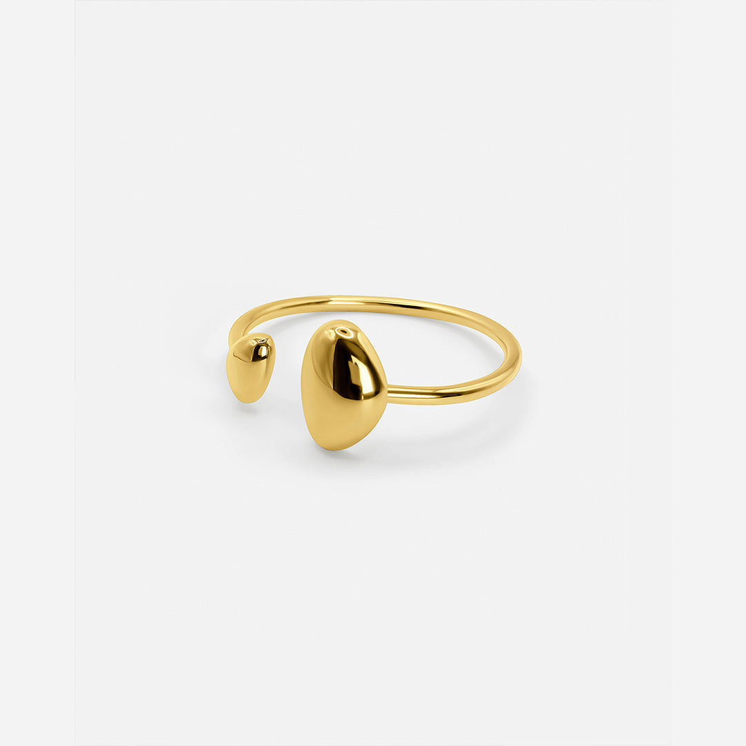 Oval Irregular Open Bracelet