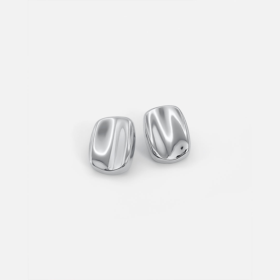 Rectangular Studs Silver