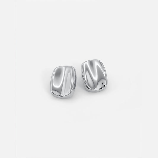 Rectangular Studs Silver