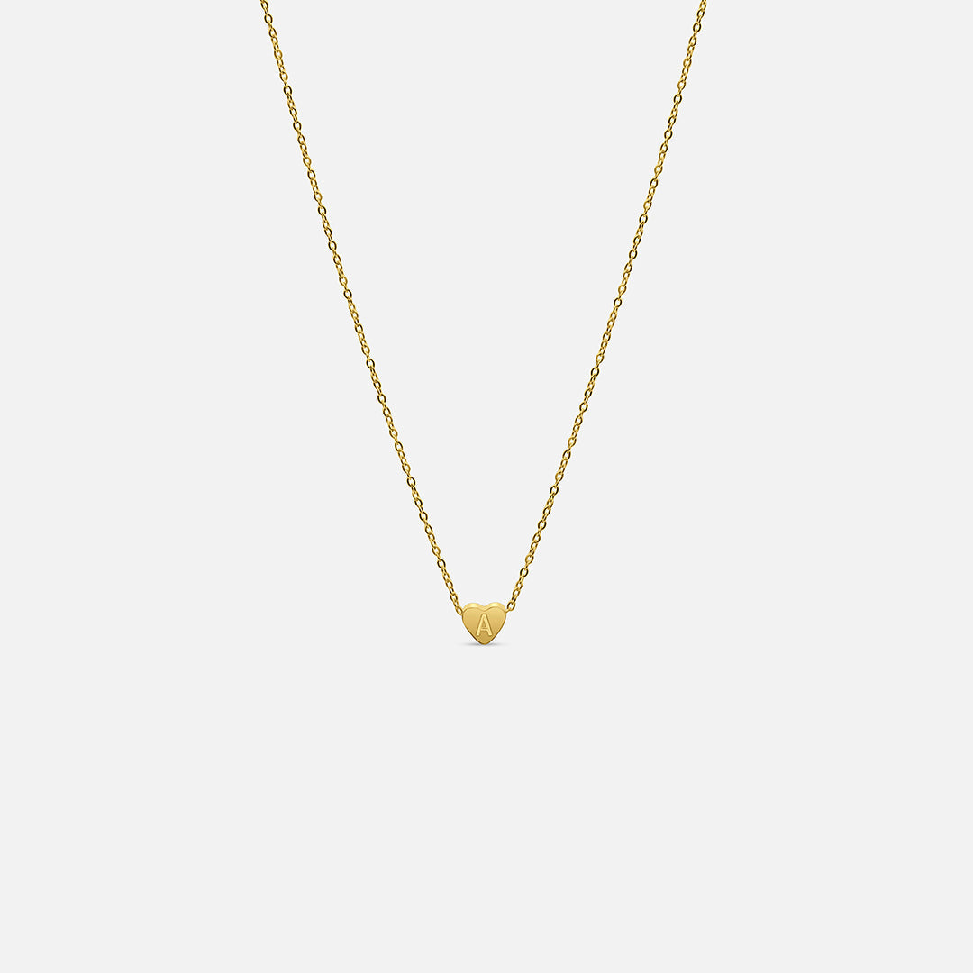 Custom Initial Heart Necklace