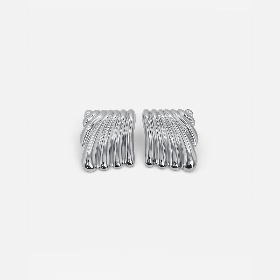 Ripple Earrings Silver