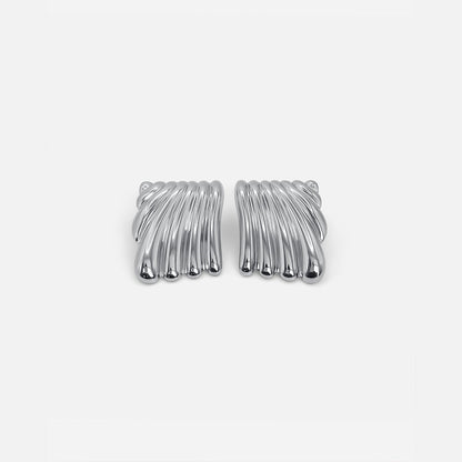 Ripple Earrings Silver