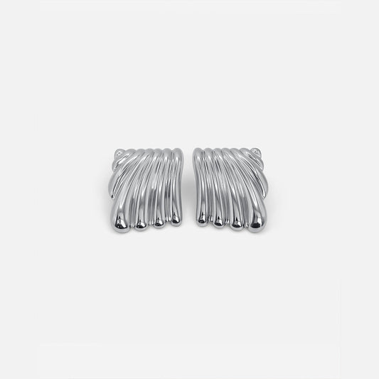 Ripple Earrings Silver