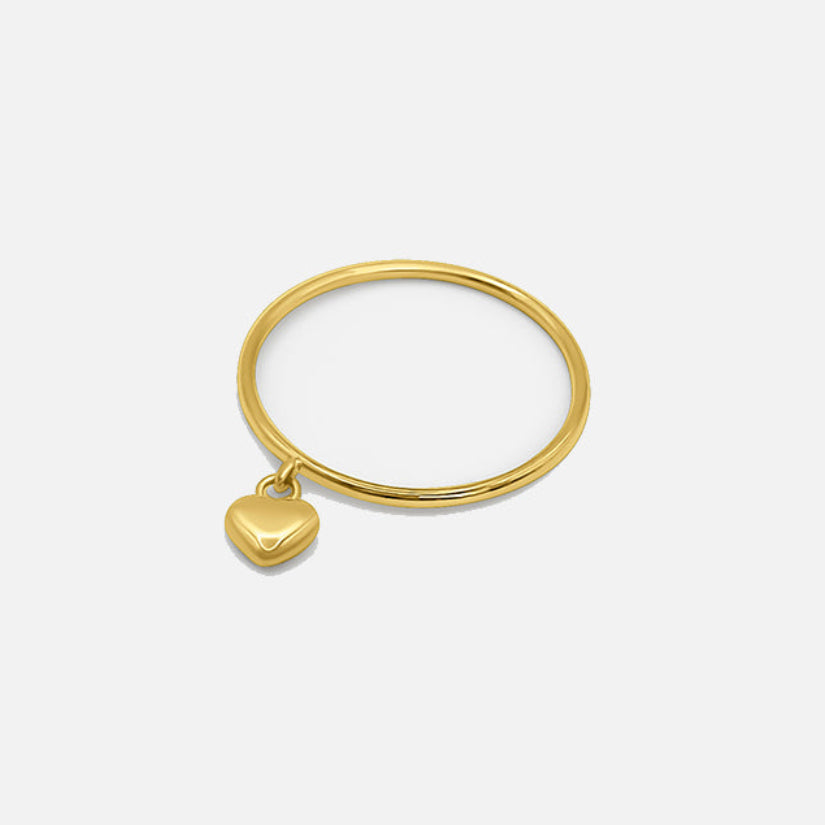 Mini Heart Pendant Ring