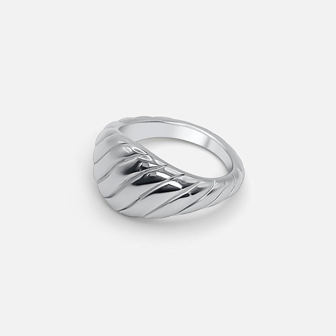 Ripple Ring Silver