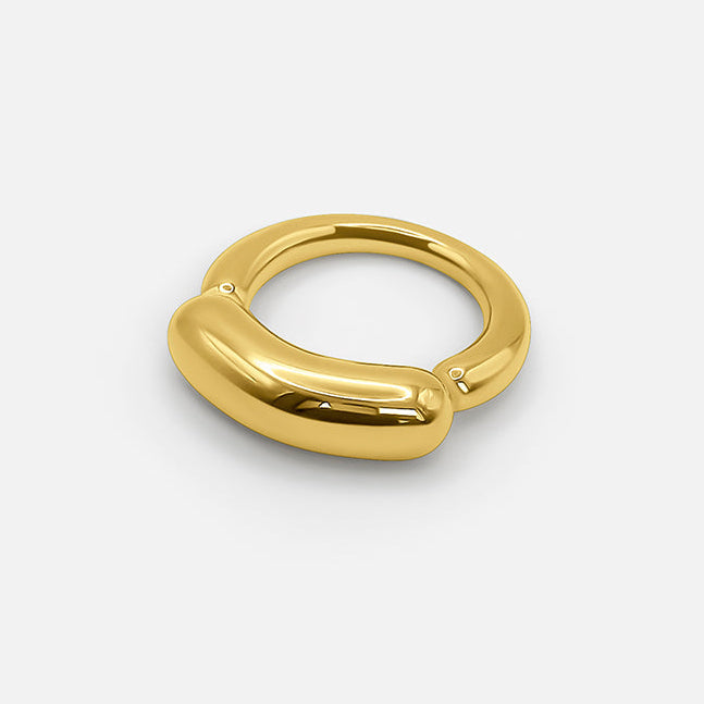 Tube Ring Gold