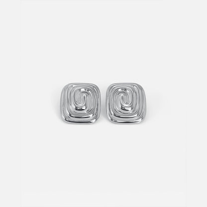 Spiral Earrings Silver
