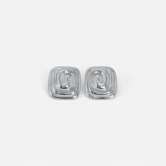 Spiral Earrings Silver