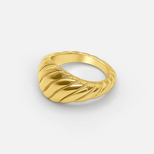 Ripple Ring Gold