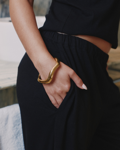 Sculptural Open Bracelet