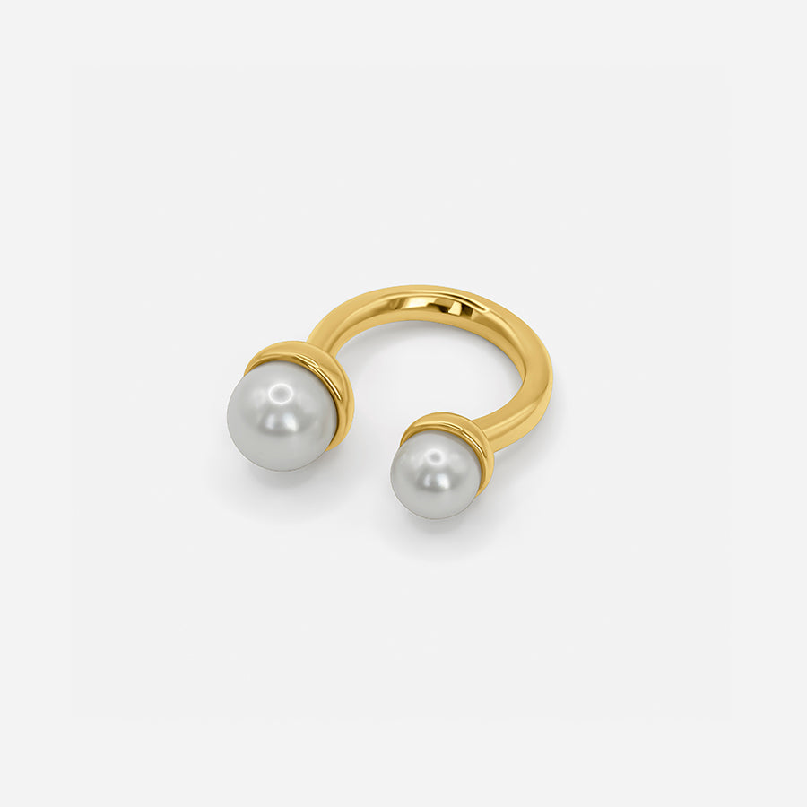 Double Pearl Ring