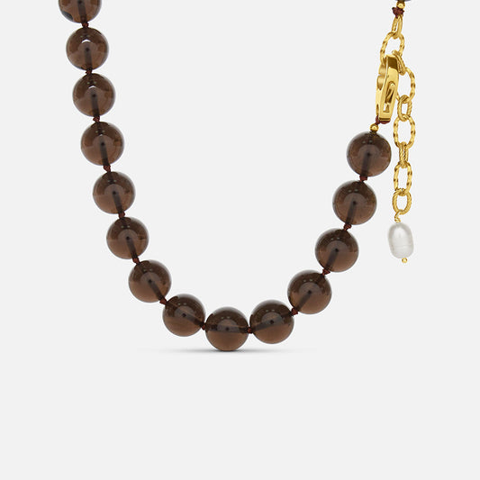 Cacao Beaded Necklace