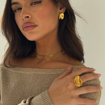 Mirror Ring Gold
