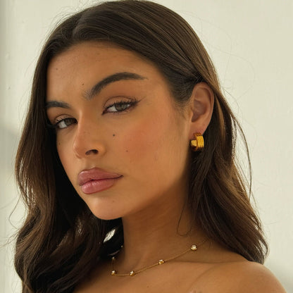 Mini Ribbed Hoop