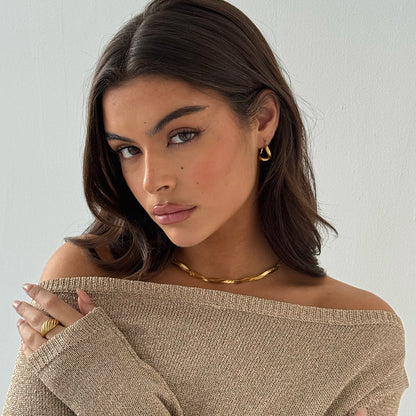 Tear Drop Earring Gold
