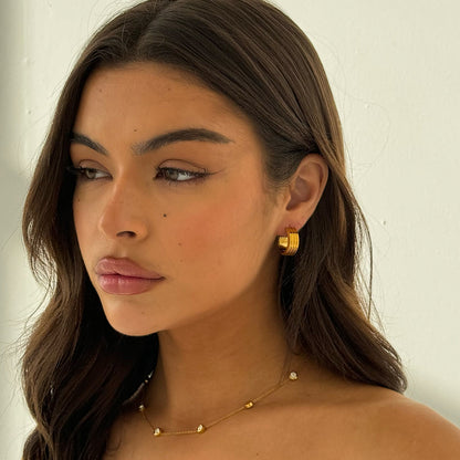Mini Ribbed Hoop