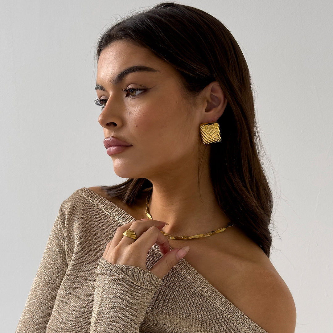 Ripple Ring Gold