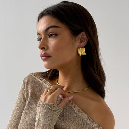 Ripple Ring Gold