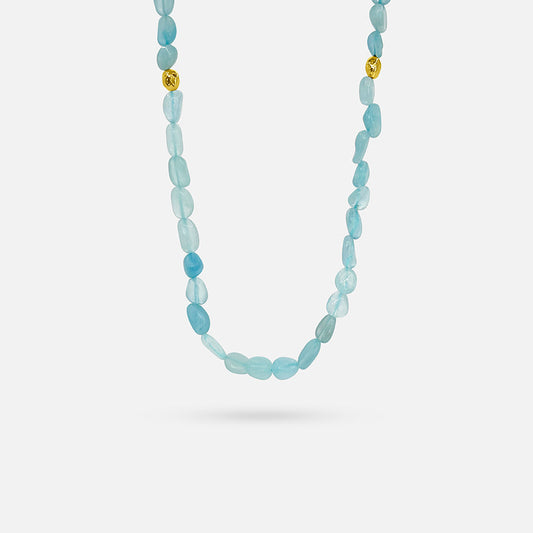 Blue Ocean Gold Necklace