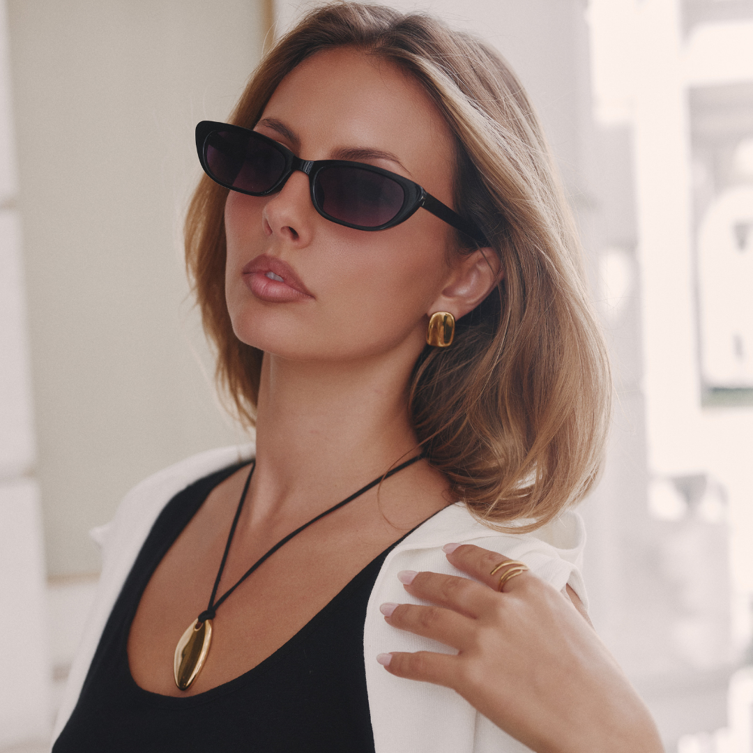 Rectangular Studs Gold