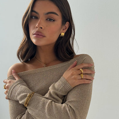 Ripple Ring Gold