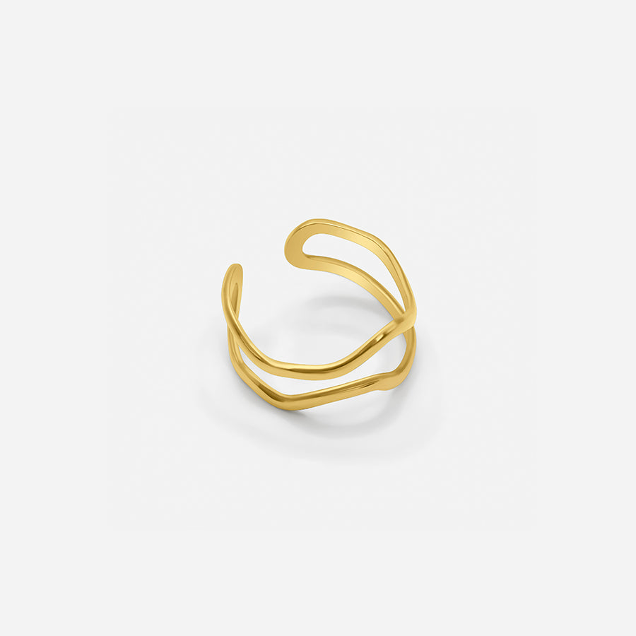 Adjustable Double Layer Ring