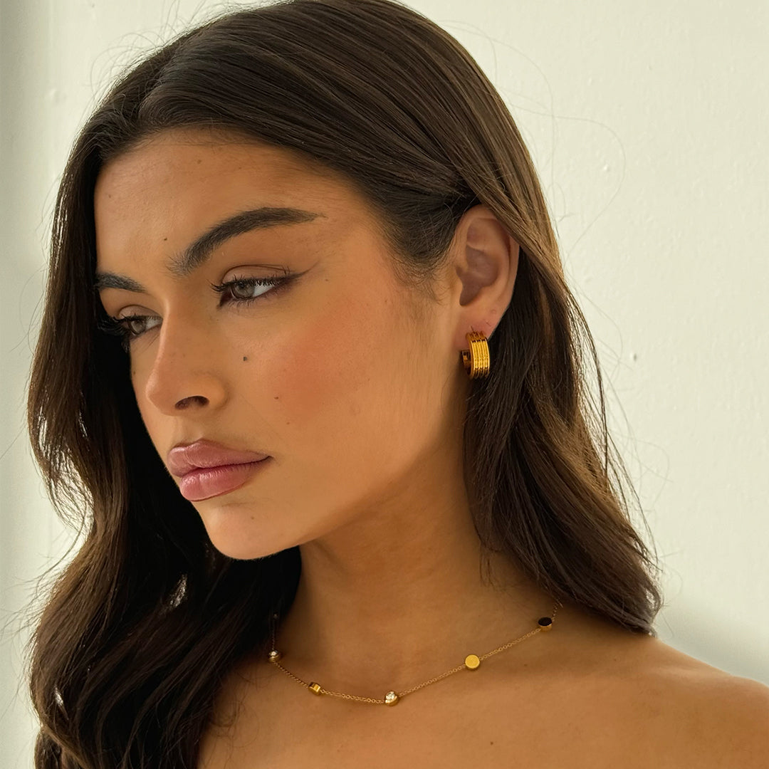Mini Ribbed Hoop