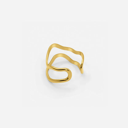 Adjustable Double Layer Ring