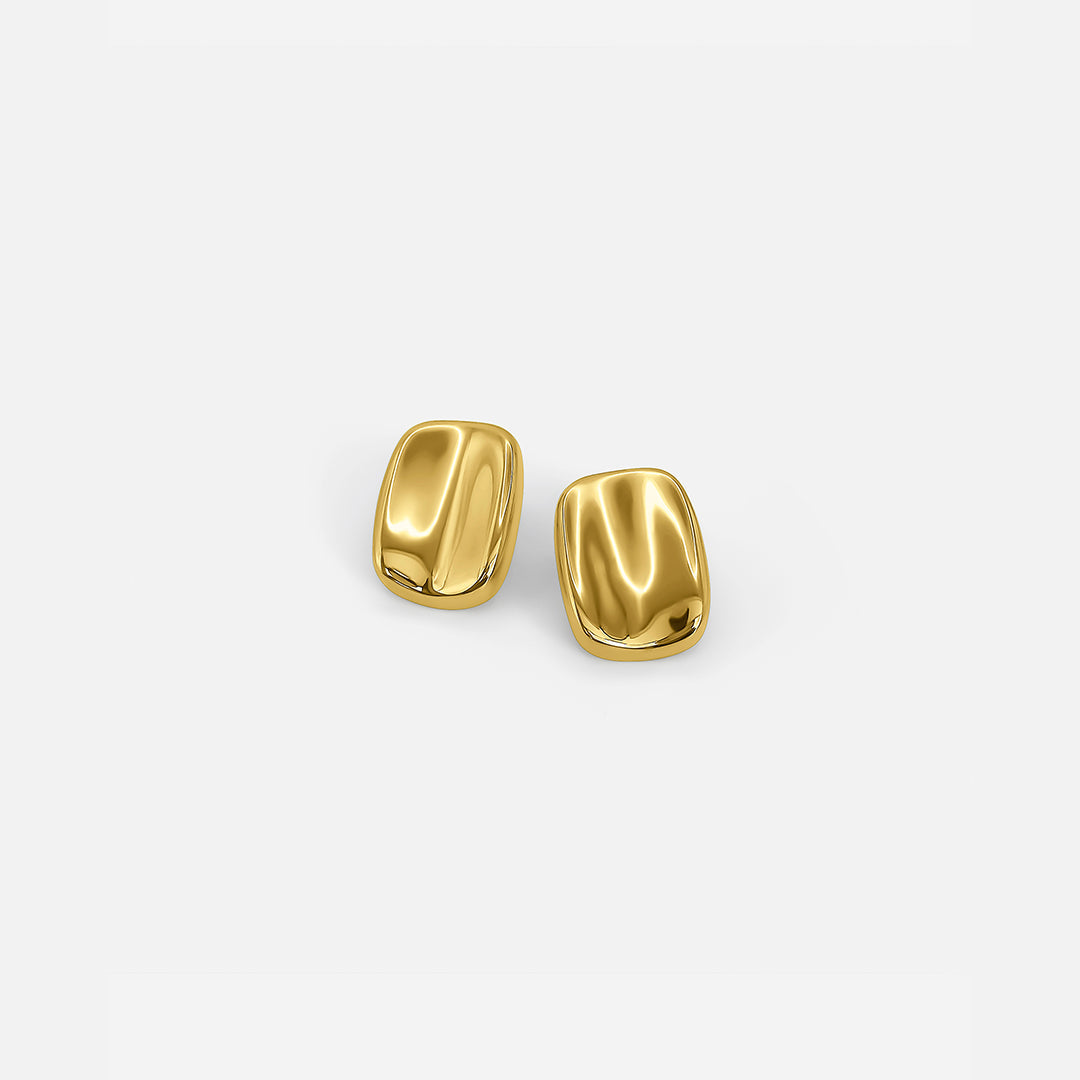Rectangular Studs Gold