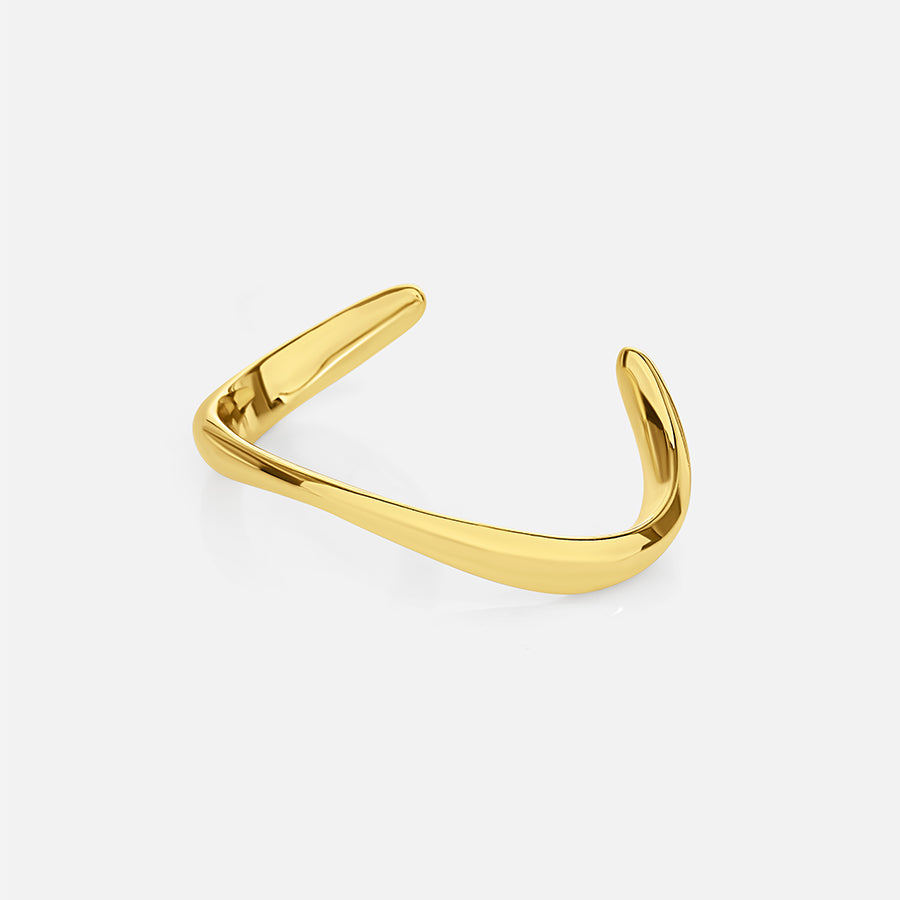 Contour Cuff Bracelet - Gold