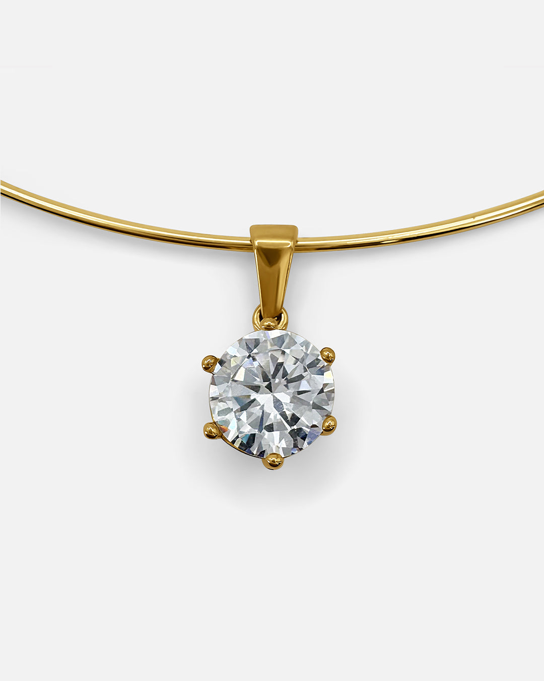 Round Cut Collar Necklace
