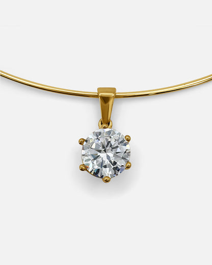 Round Cut Collar Necklace